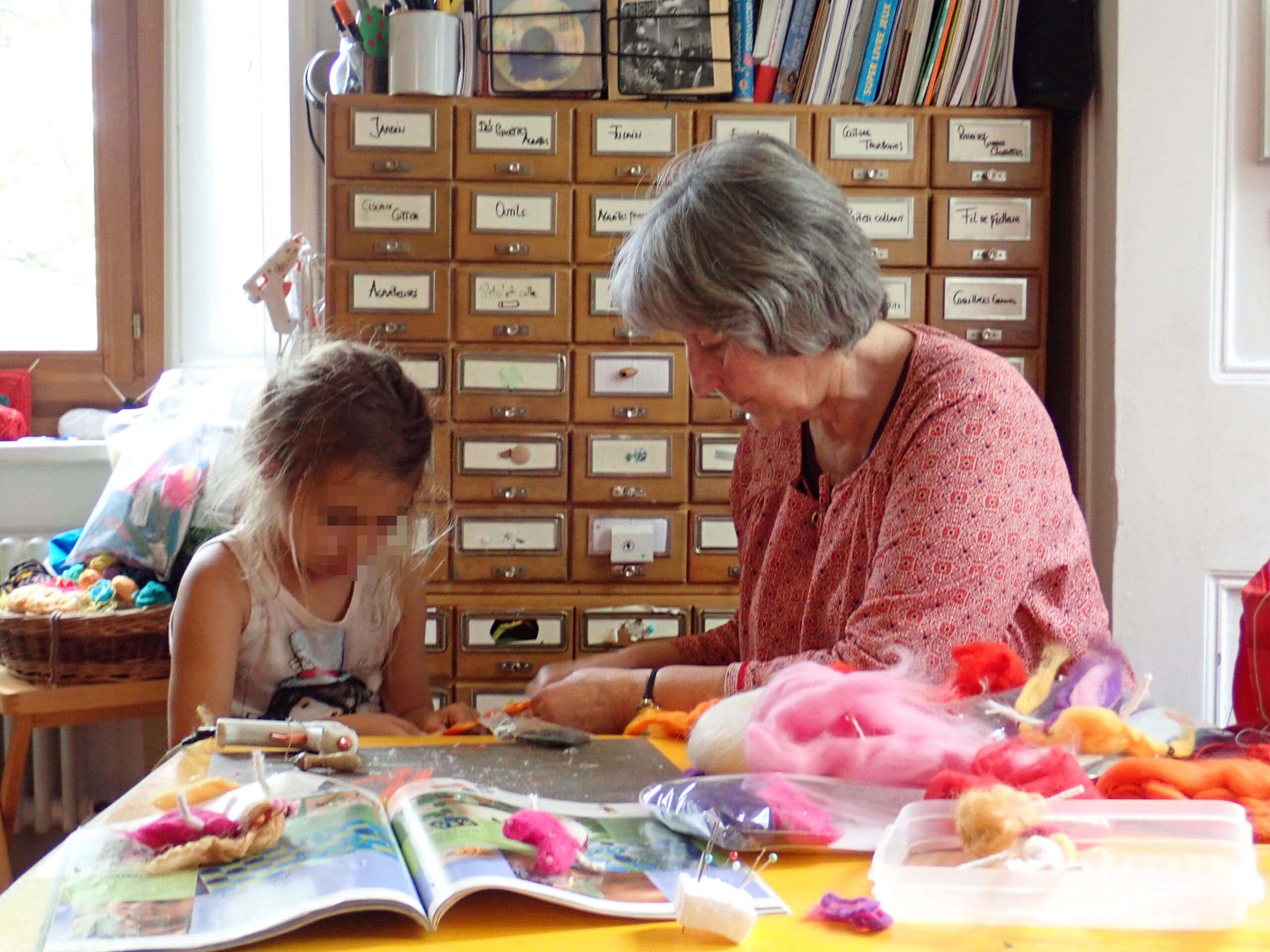 Moment d'apprentissage chez pierrette Chez pierrette